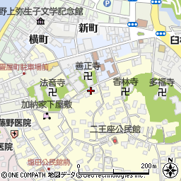 大分県臼杵市二王座160周辺の地図