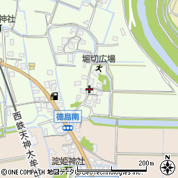 福岡県みやま市高田町徳島83周辺の地図