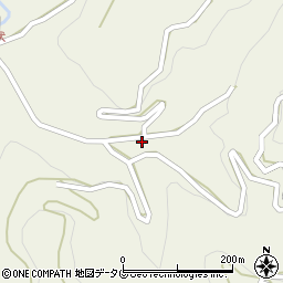 福岡県八女市立花町白木4243周辺の地図