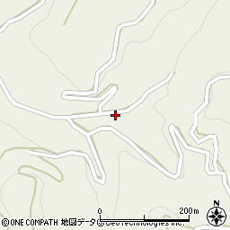 福岡県八女市立花町白木4165周辺の地図