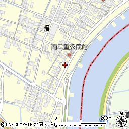 福岡県柳川市大和町中島1598周辺の地図