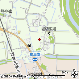 福岡県みやま市高田町徳島122周辺の地図