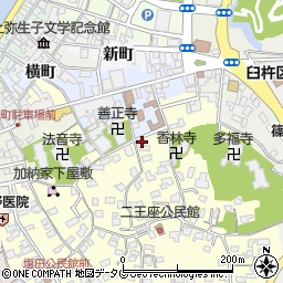 大分県臼杵市二王座173周辺の地図
