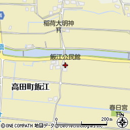 飯江公民館周辺の地図