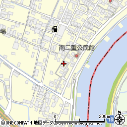 福岡県柳川市大和町中島1606周辺の地図