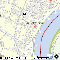 福岡県柳川市大和町中島1603周辺の地図