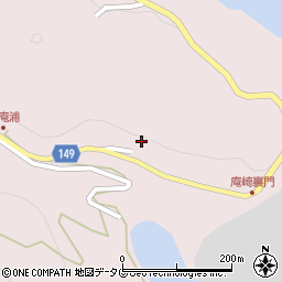 長崎県佐世保市庵浦町2244周辺の地図