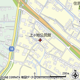 上ヶ地公民館周辺の地図