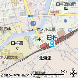 臼杵駅周辺の地図