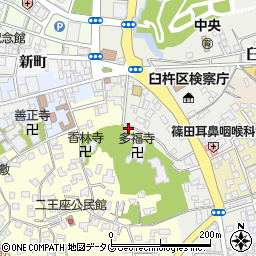 大分県臼杵市二王座192周辺の地図