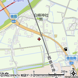 福岡県みやま市高田町徳島288周辺の地図