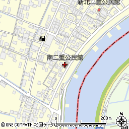 南二重公民館周辺の地図