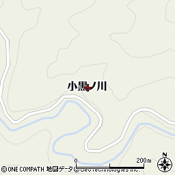 高知県幡多郡黒潮町小黒ノ川周辺の地図