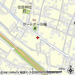 福岡県柳川市大和町中島1724周辺の地図