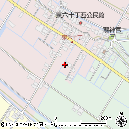福岡県柳川市大浜町734周辺の地図