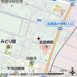 志田病院周辺の地図
