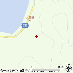 愛媛県宇和島市津島町北灘438周辺の地図