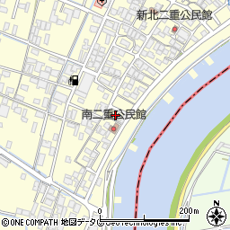福岡県柳川市大和町中島1350-3周辺の地図