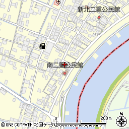 福岡県柳川市大和町中島1349周辺の地図