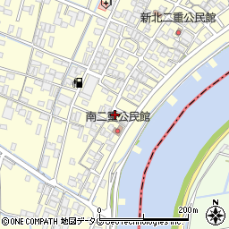 福岡県柳川市大和町中島1348周辺の地図