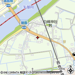 福岡県みやま市高田町徳島1210周辺の地図