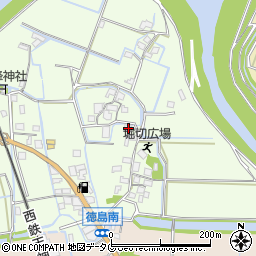 福岡県みやま市高田町徳島110周辺の地図