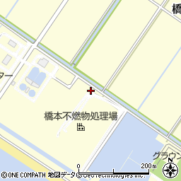 柳川市役所　橋本不燃物処理場周辺の地図
