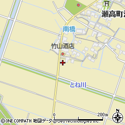 福岡県みやま市瀬高町河内1243-1周辺の地図