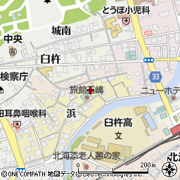 大分県臼杵市浜120周辺の地図