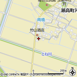 福岡県みやま市瀬高町河内1233周辺の地図