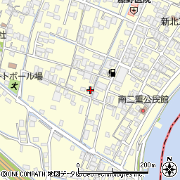 福岡県柳川市大和町中島1493周辺の地図