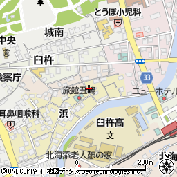 大分県臼杵市浜120-1周辺の地図