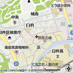 大分県臼杵市新港町周辺の地図