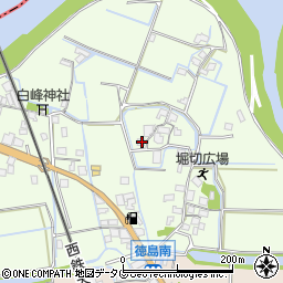 福岡県みやま市高田町徳島155周辺の地図