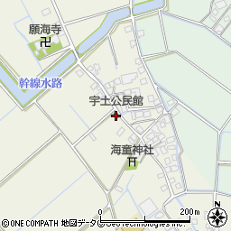 宇土公民館周辺の地図
