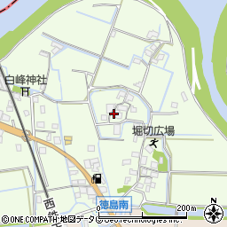 福岡県みやま市高田町徳島156周辺の地図