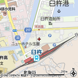 大分県臼杵市駅前周辺の地図