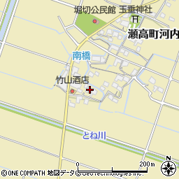 福岡県みやま市瀬高町河内1248周辺の地図