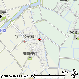 福岡県柳川市大和町皿垣開241周辺の地図