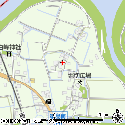 福岡県みやま市高田町徳島164周辺の地図