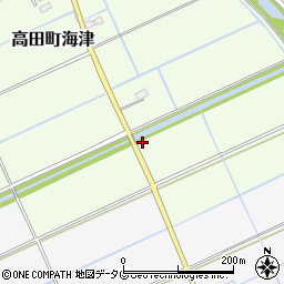 福岡県みやま市高田町海津1112周辺の地図