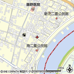 福岡県柳川市大和町中島1381-2周辺の地図