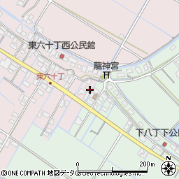 福岡県柳川市大浜町1023-4周辺の地図