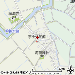 福岡県柳川市大和町皿垣開225周辺の地図