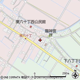 福岡県柳川市大浜町725-5周辺の地図