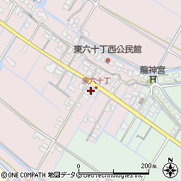 福岡県柳川市大浜町750周辺の地図