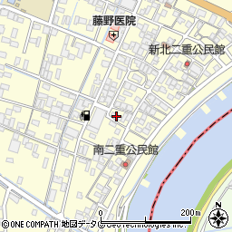 福岡県柳川市大和町中島1384周辺の地図