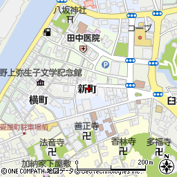 大分県臼杵市新町周辺の地図