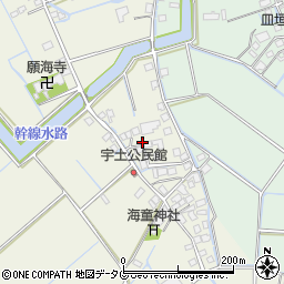 福岡県柳川市大和町皿垣開222周辺の地図