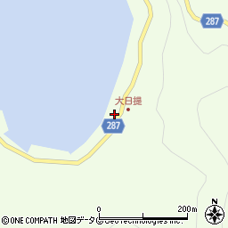 愛媛県宇和島市津島町北灘丁423周辺の地図